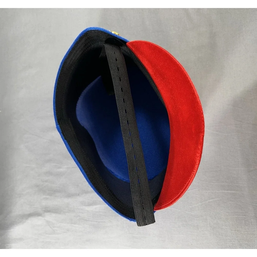 Drum Major Soldier Costume Hat One Size Adjustable Chin Strap Halloween Dance